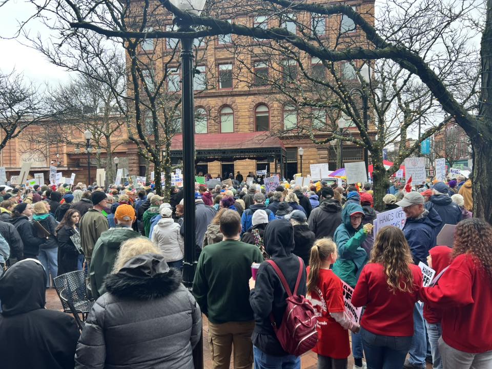 Thousands rally across Finger Lakes, Central New York against Trump, Musk-led federal cuts Thousands rally across Finger Lakes, Central New York against Trump, Musk-led federal cuts
