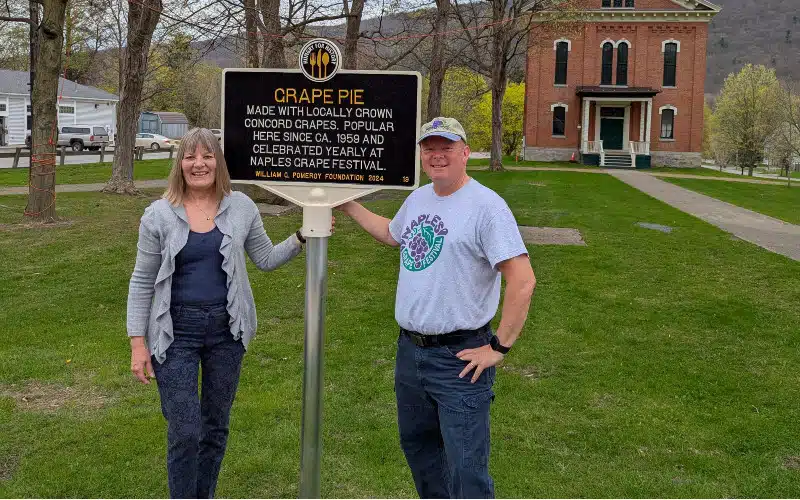 Naples celebrates grape pie legacy with new historic marker Naples celebrates grape pie legacy with new historic marker