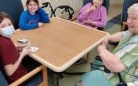 Fifth graders and Huntington residents bond over games and laughter