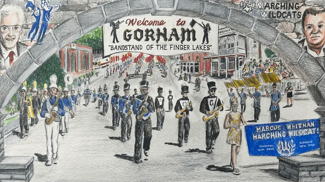 Gorham to unveil Pageant of Bands mural June 7