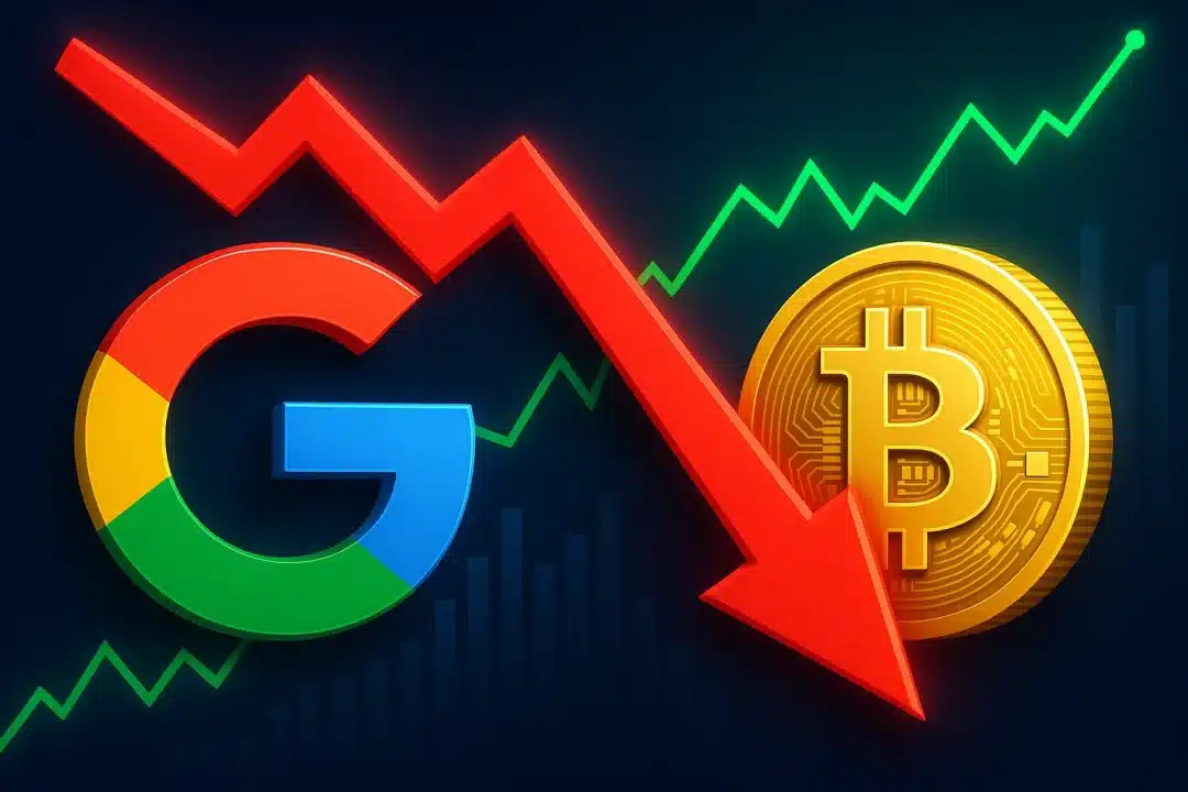 How does Google's stock price drop affect Bitcoin and Cryptocurrency Markets