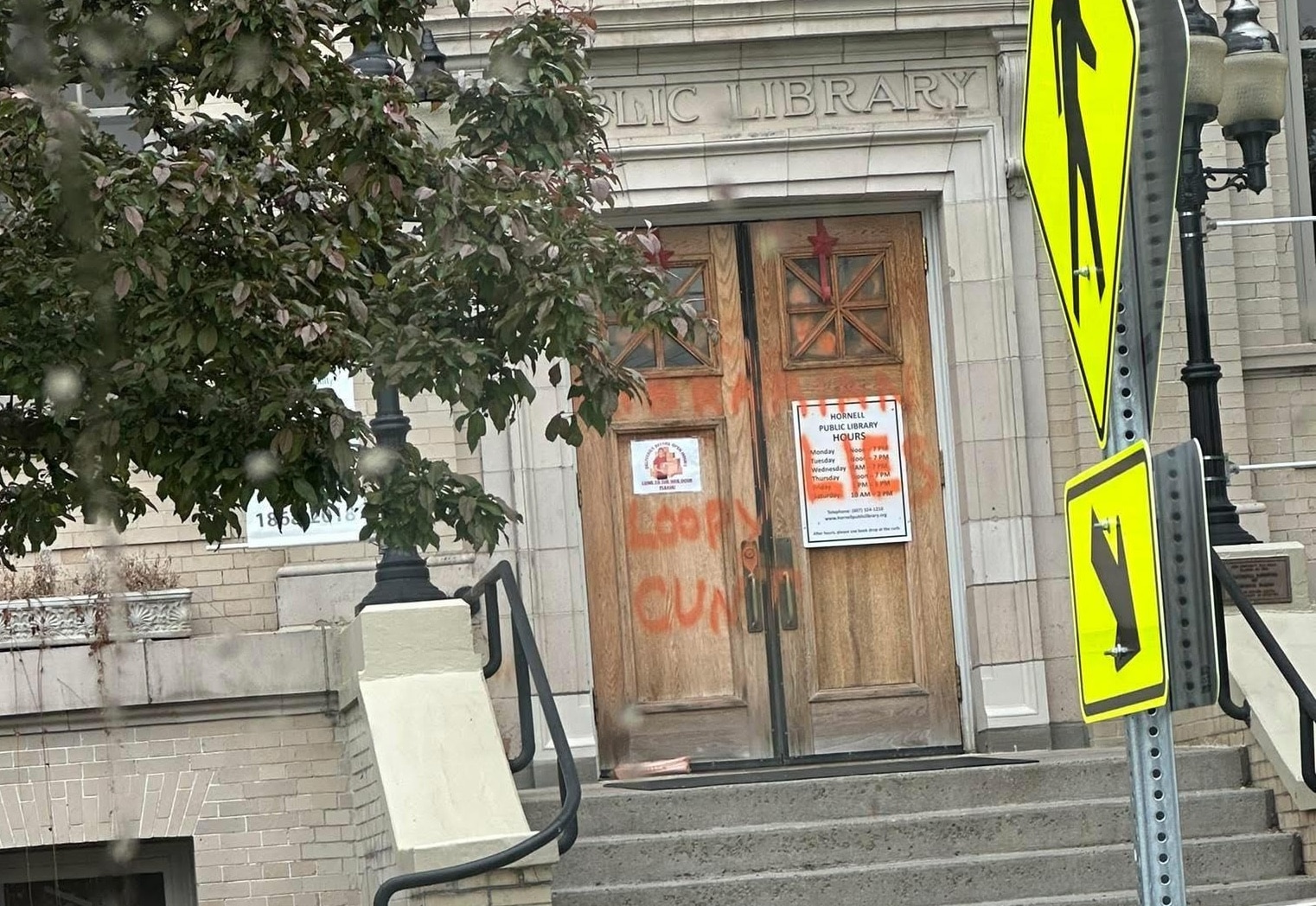 Hornell library vandalized, but community stands strong Hornell library vandalized, but community stands strong