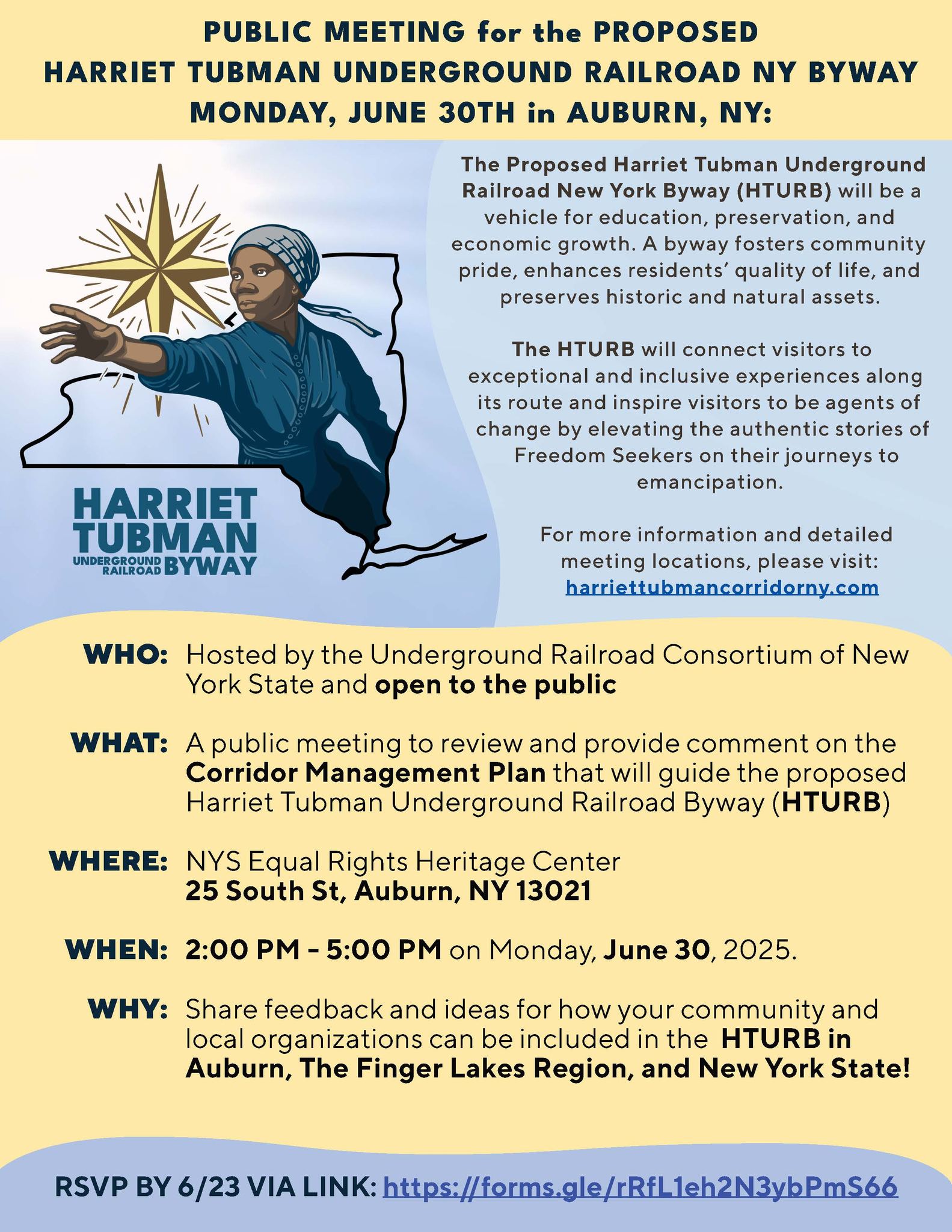 Public meeting set in Auburn for Harriet Tubman Byway project Public meeting set in Auburn for Harriet Tubman Byway project