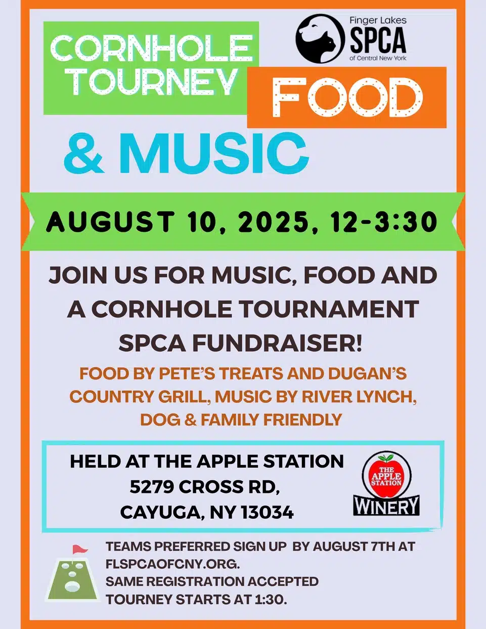 SPCA fundraiser to feature music, food trucks, and cornhole
