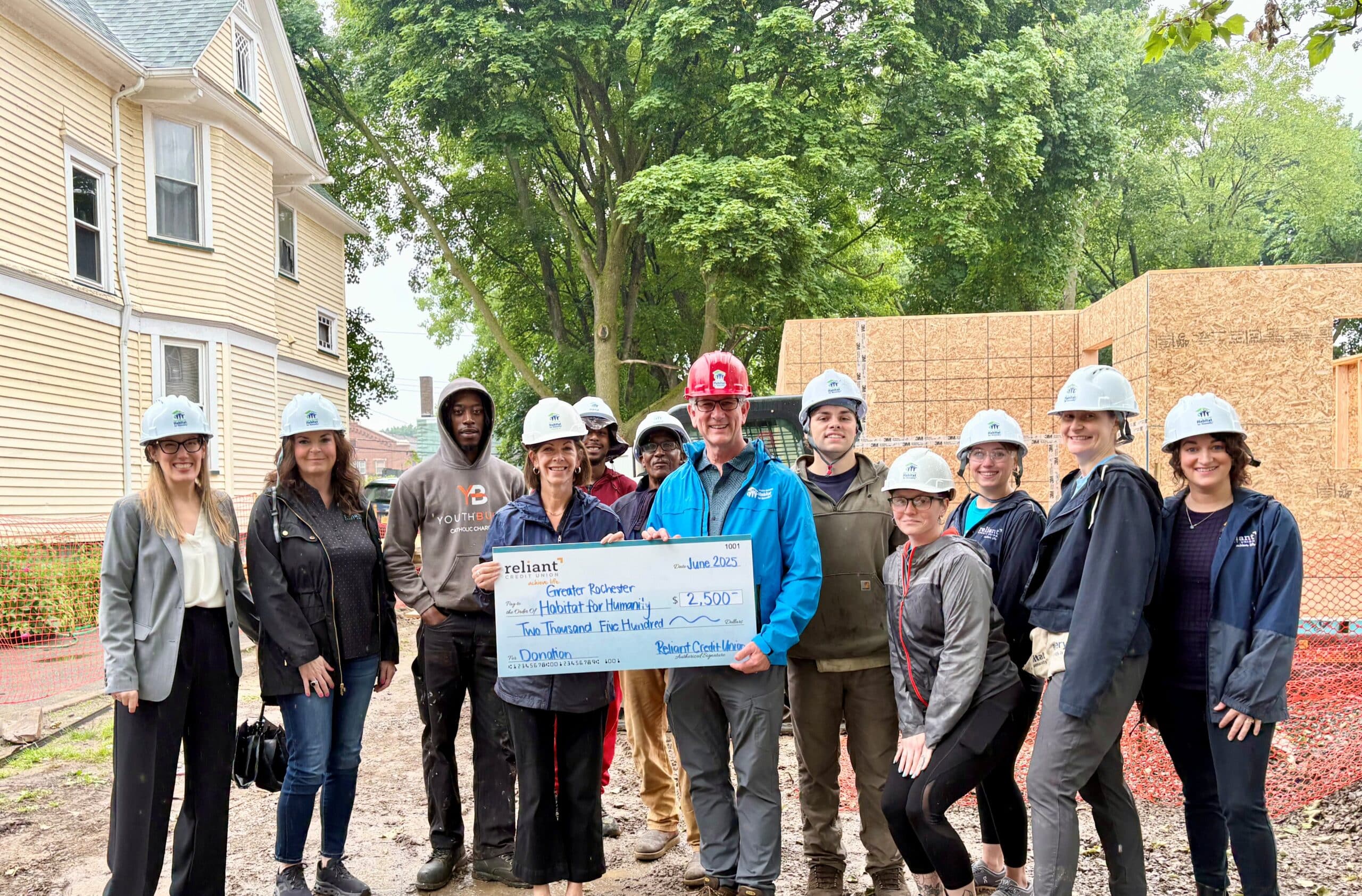 Reliant Credit Union donates ,500 to Habitat for Humanity Reliant Credit Union donates ,500 to Habitat for Humanity
