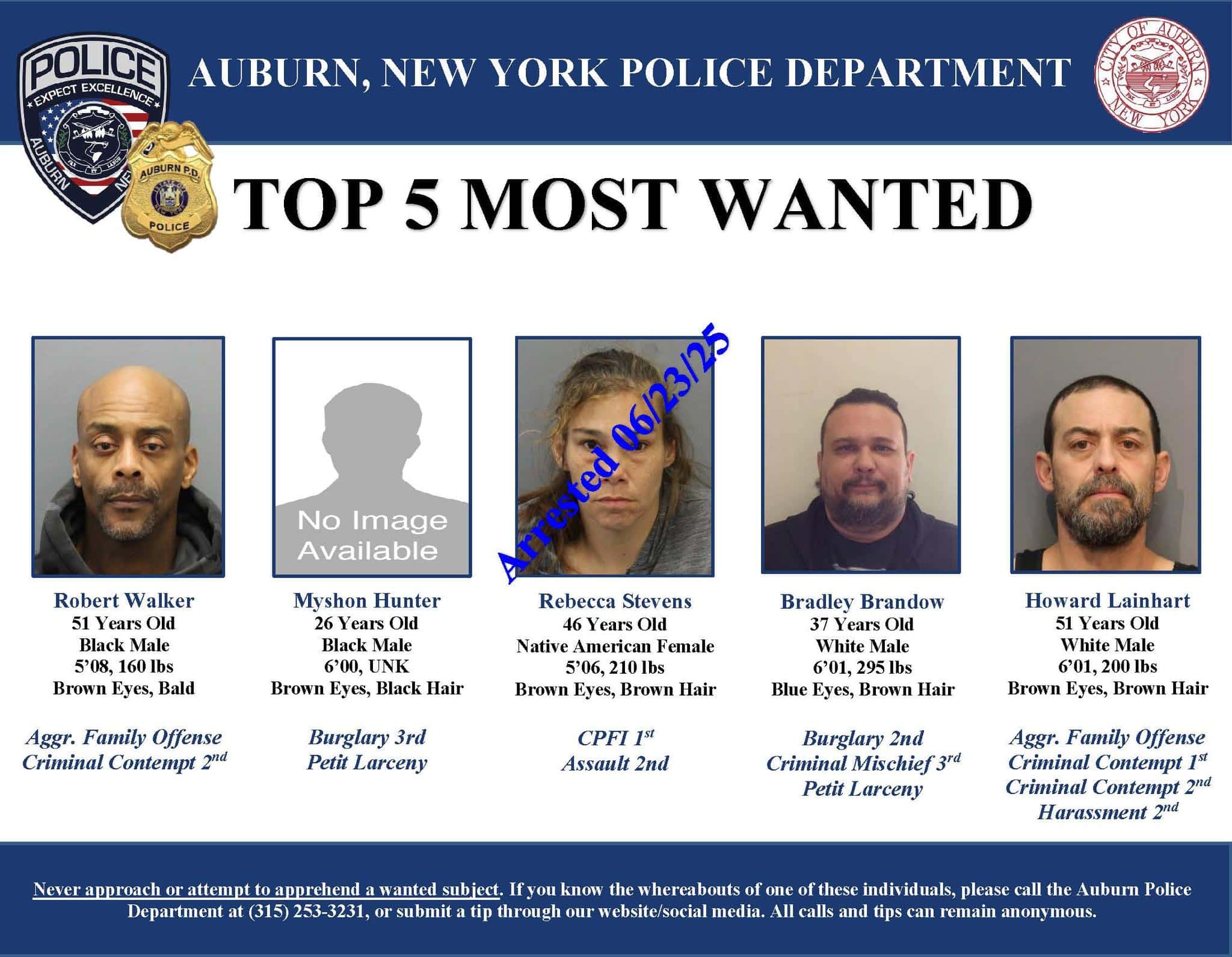 Auburn police name top 5 most wanted suspects Auburn police name top 5 most wanted suspects