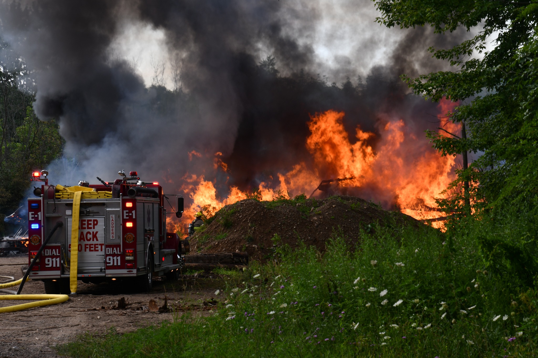 Large sawmill fire under investigation in Cayuga County