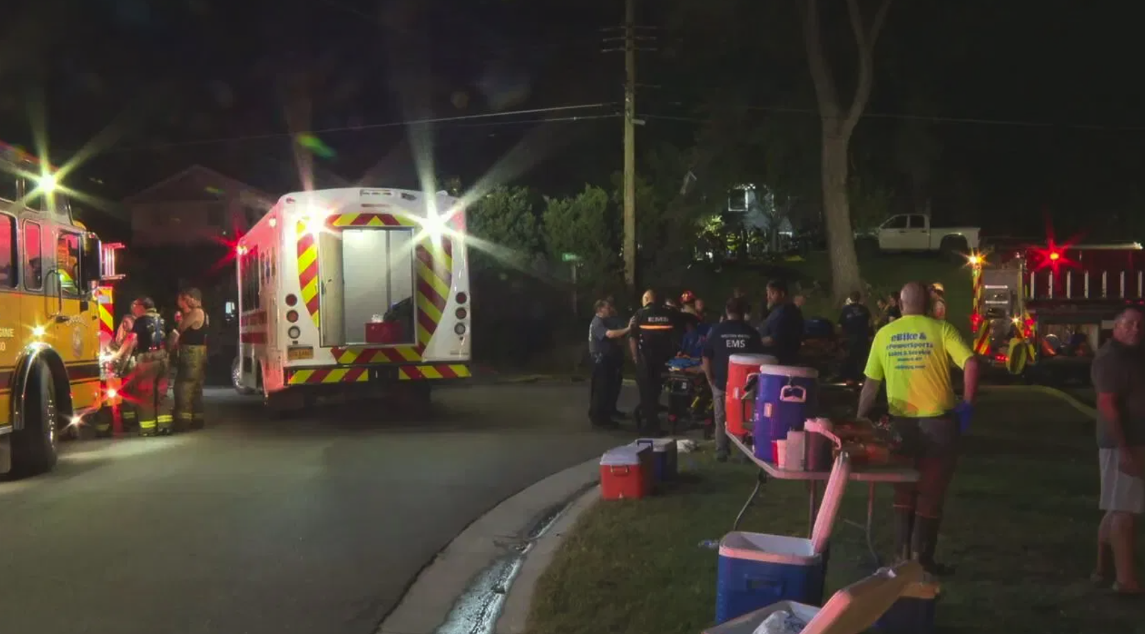 Three kids hospitalized after Palmyra fire Three kids hospitalized after Palmyra fire
