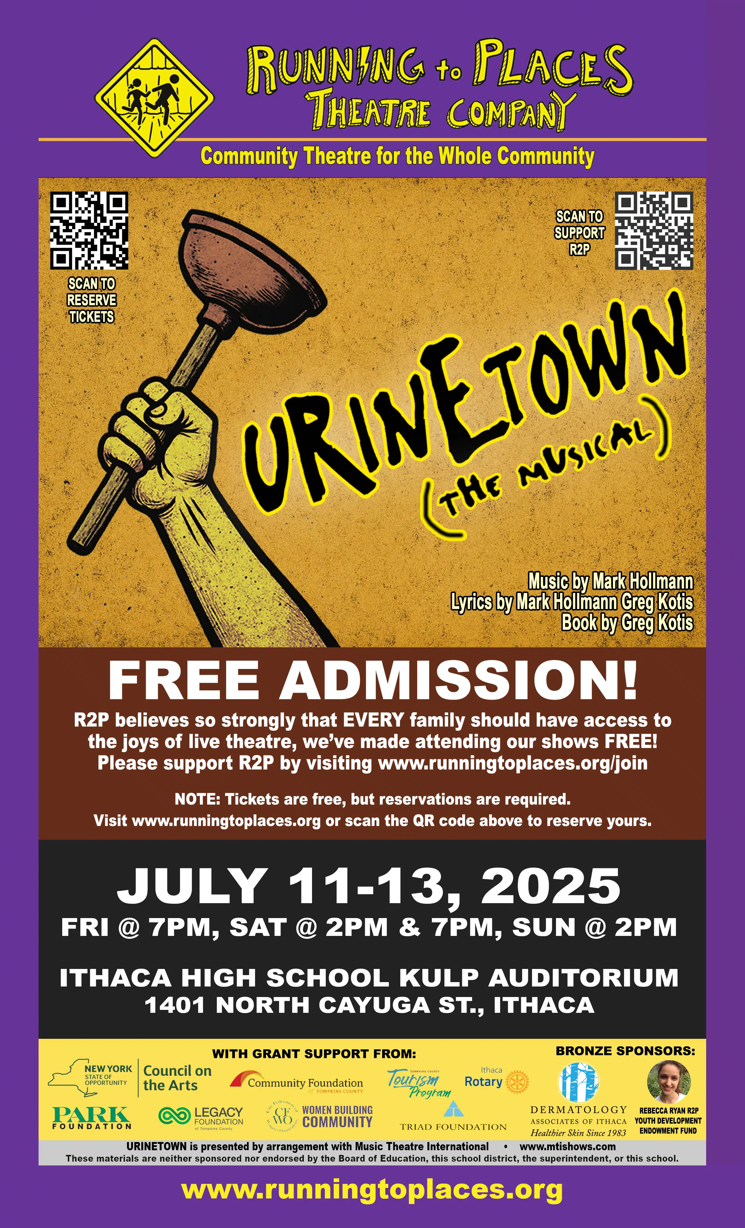 Running to Places brings bold satire 'Urinetown' to Ithaca stage