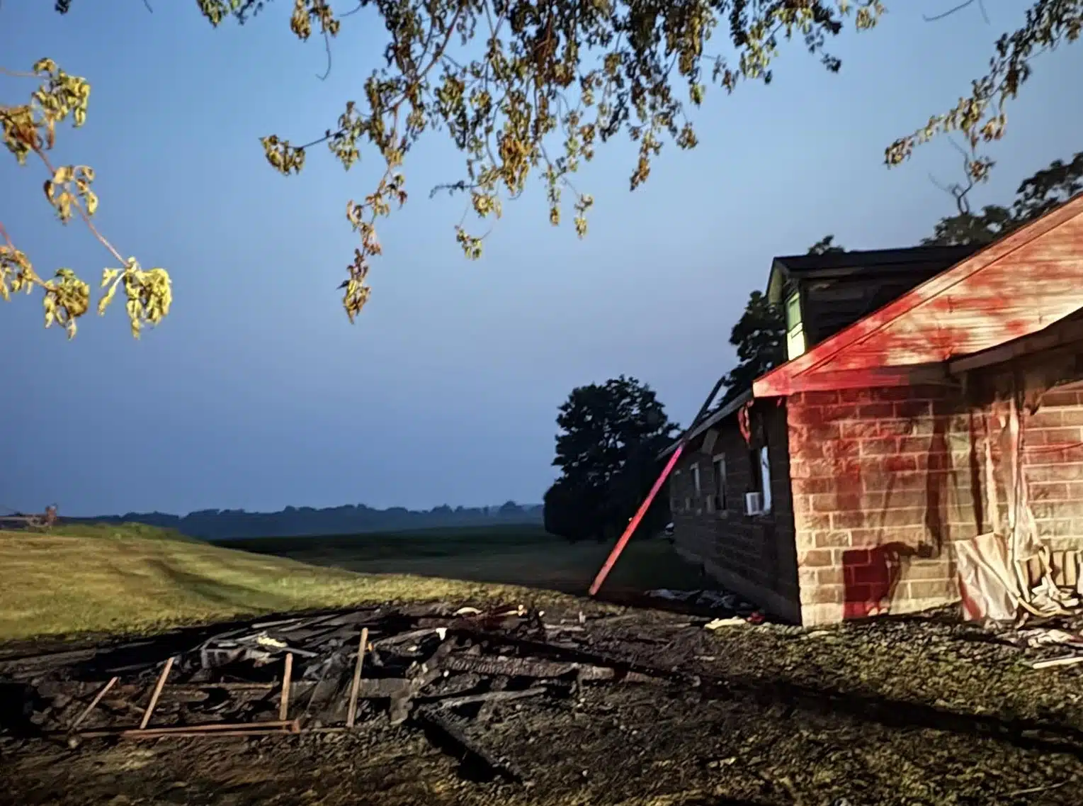 Fire rips through shed near home in Aurelius