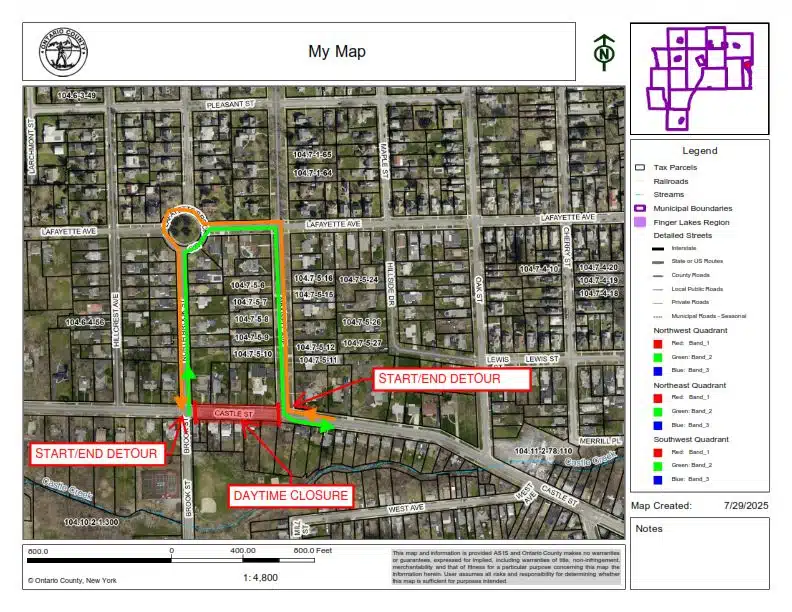 Castle Street to close for gas main removal in Geneva