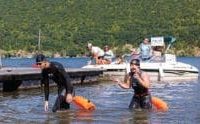 Spagnolo crushes lake swim, raises $23K