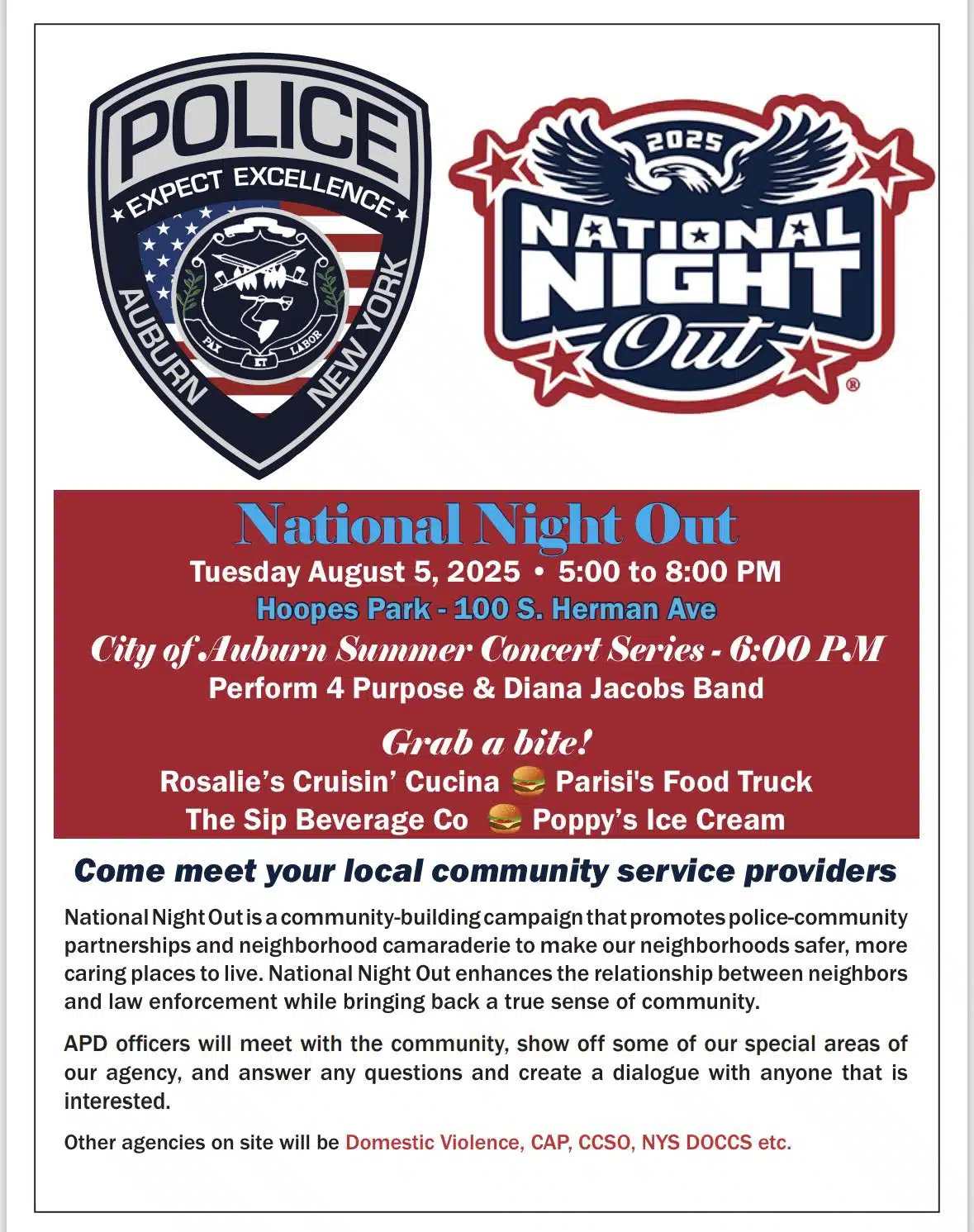Auburn to host National Night Out on August 5