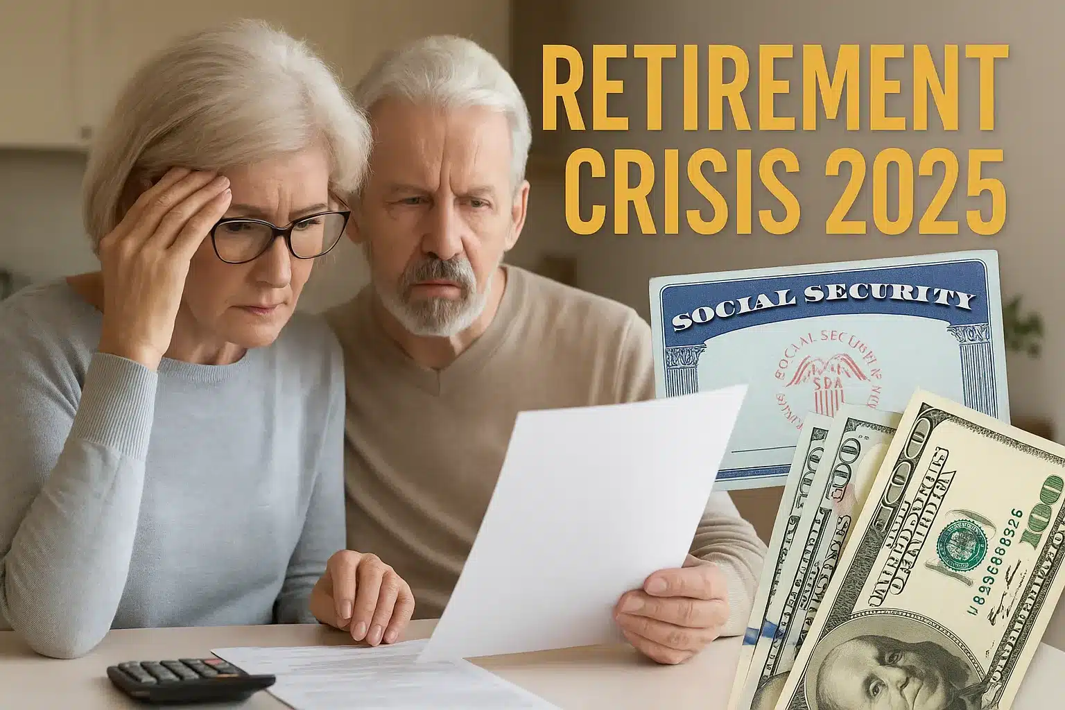 Retirement Crisis 2025: Survey Finds Most Seniors Fear Running Out of Money