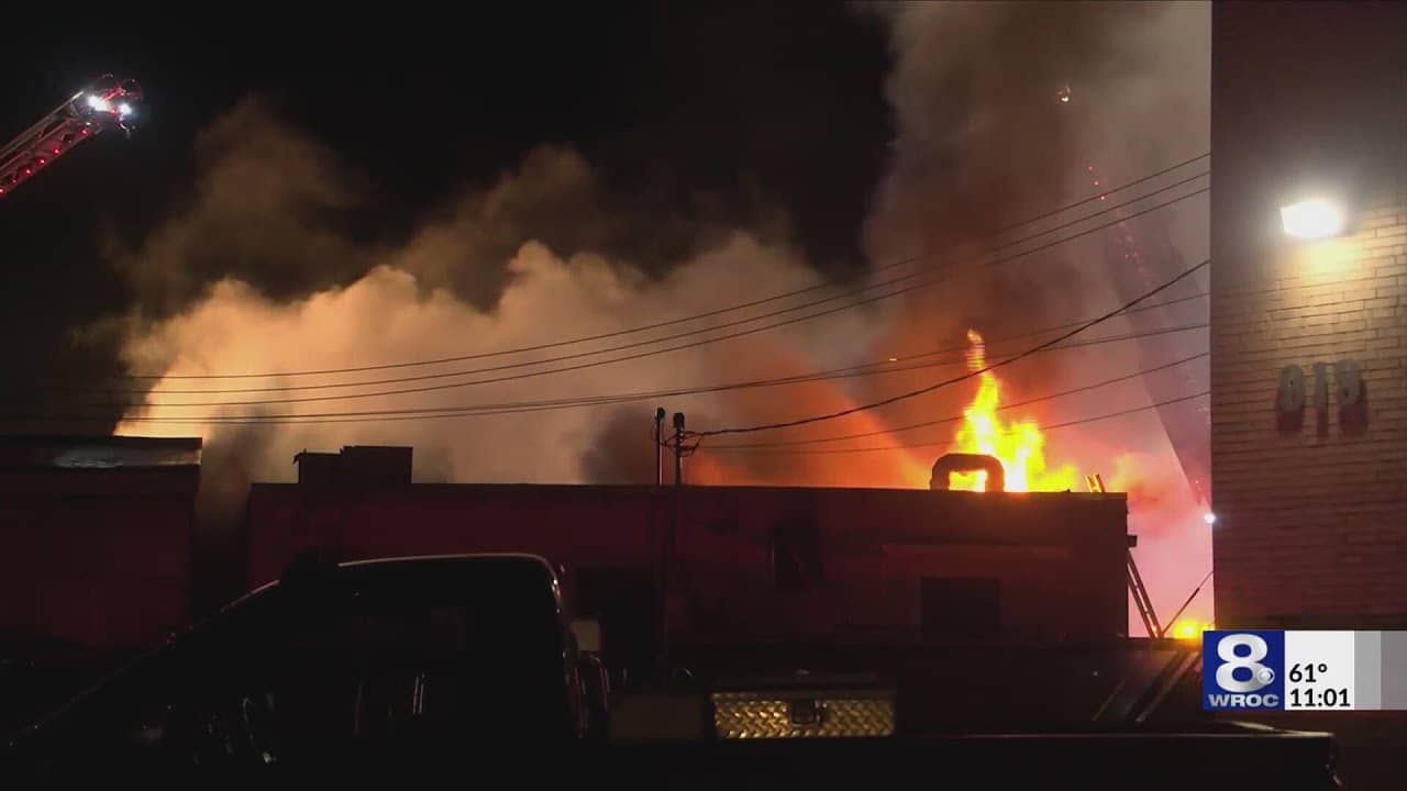 Massive fire erupts near Twelve Corners in Brighton Massive fire erupts near Twelve Corners in Brighton