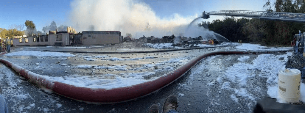 State issues advisory after Gorham warehouse fire impacts Flint Creek State issues advisory after Gorham warehouse fire impacts Flint Creek