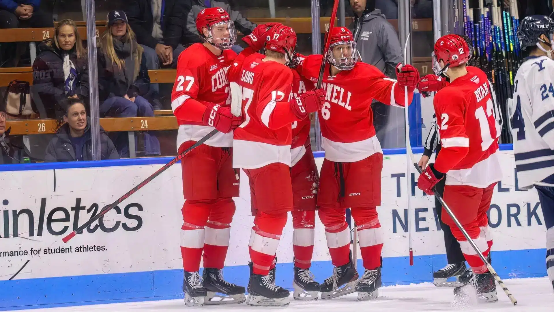 Cornell men’s hockey cruises past Yale behind balanced scoring effort