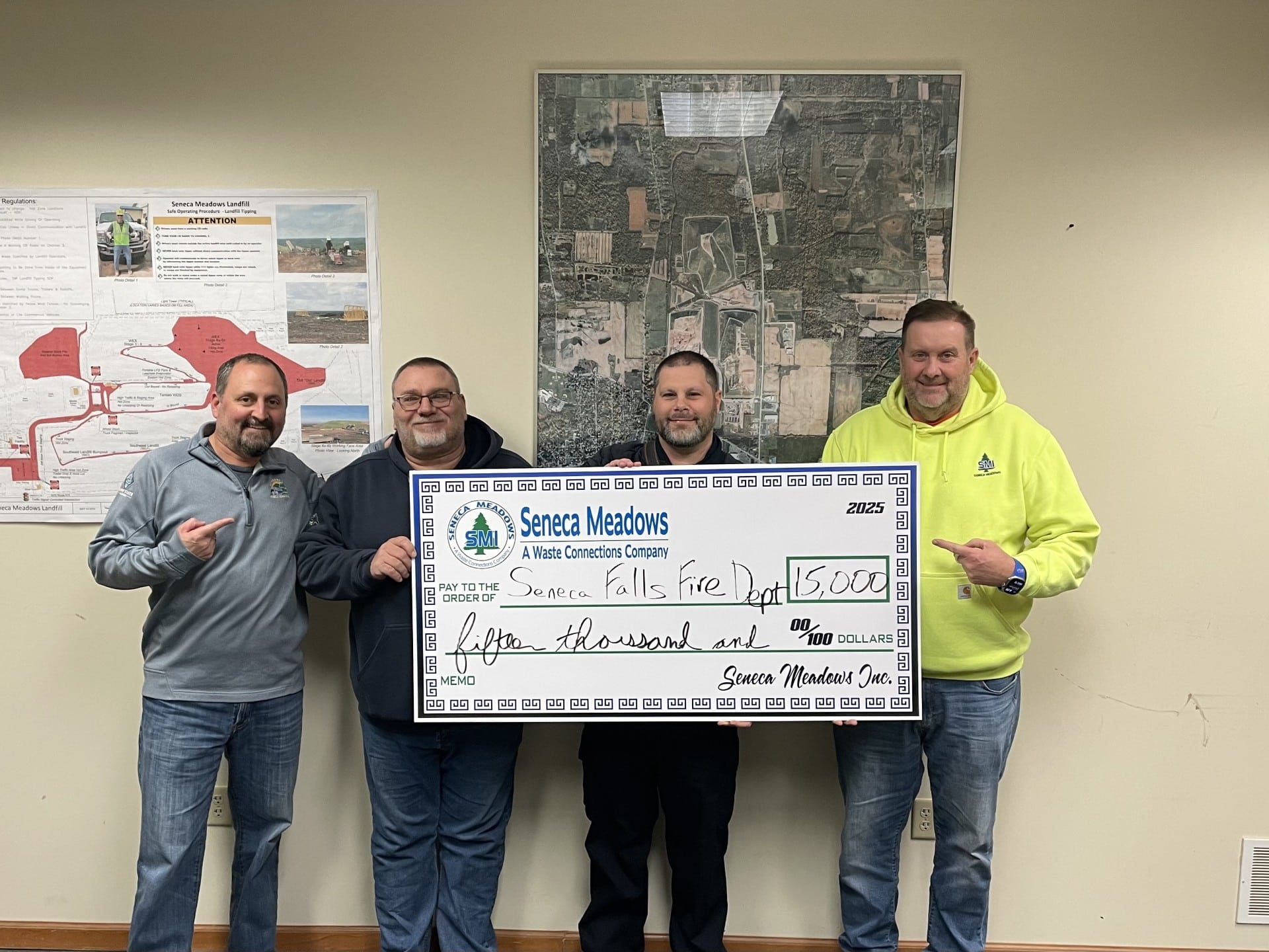 Seneca Meadows donates K to SF fire department