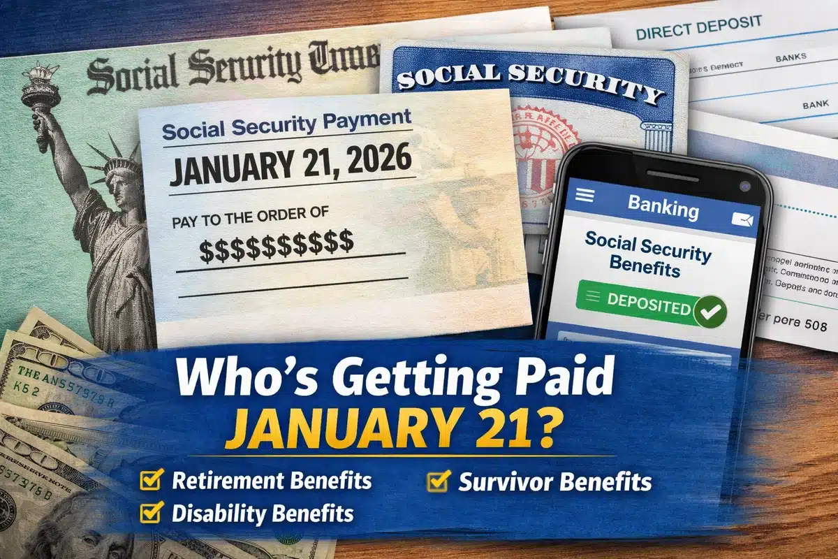 Social Security Payments on Wednesday, January 21, 2026