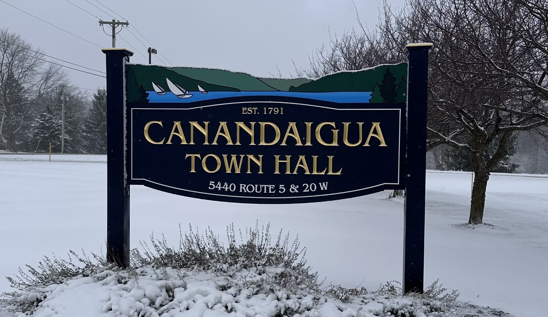 Canandaigua newsletter highlights taxes, town hall, and eagles