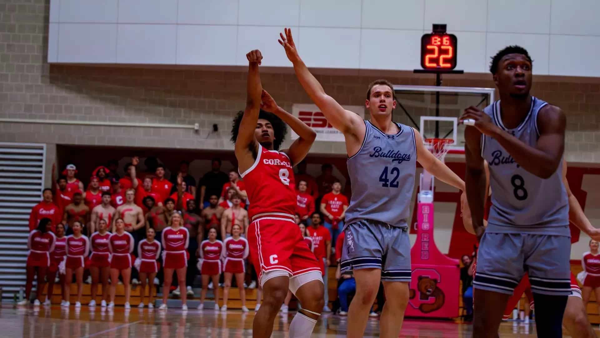Fiegen's last-second three lifts Cornell men's basketball over Yale