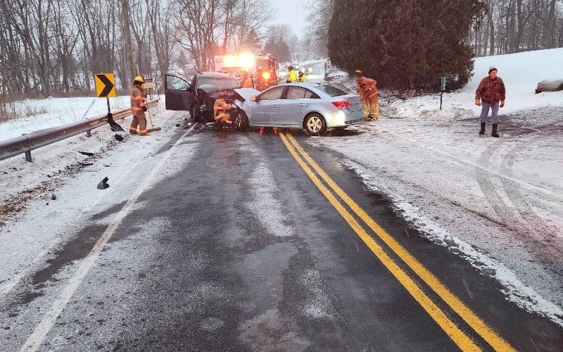 Head-on crash injures five in Ovid