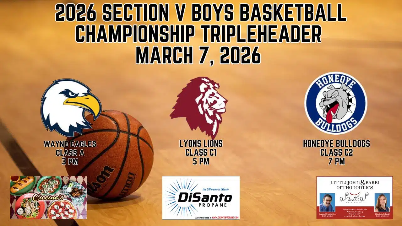 CHAMPIONSHIP SATURDAY LIVE: Wayne, Lyons, Honeoye go for boys basketball Sectional titles in tripleheader (webcast)