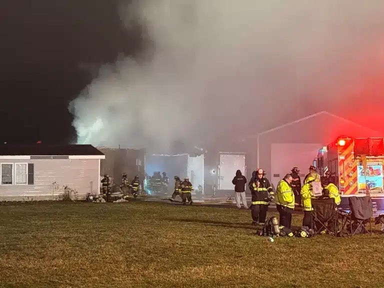 Garage fire under investigation in Hopewell
