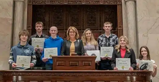 Air rifle team honored at state Capitol