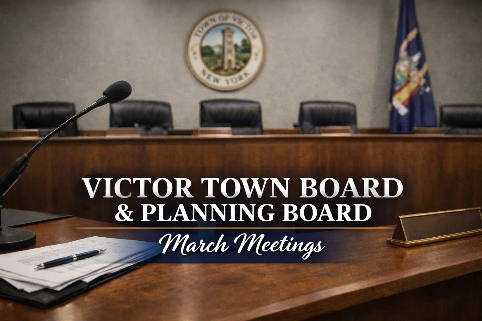 VICTOR: Town Board & Planning Board hold March meetings (webcast)
