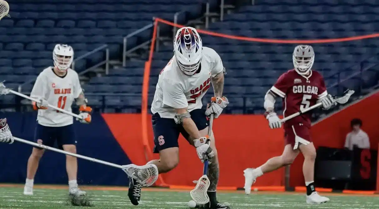 Spallina sets scoring record as Syracuse men’s lacrosse rolls past Colgate on Senior Day
