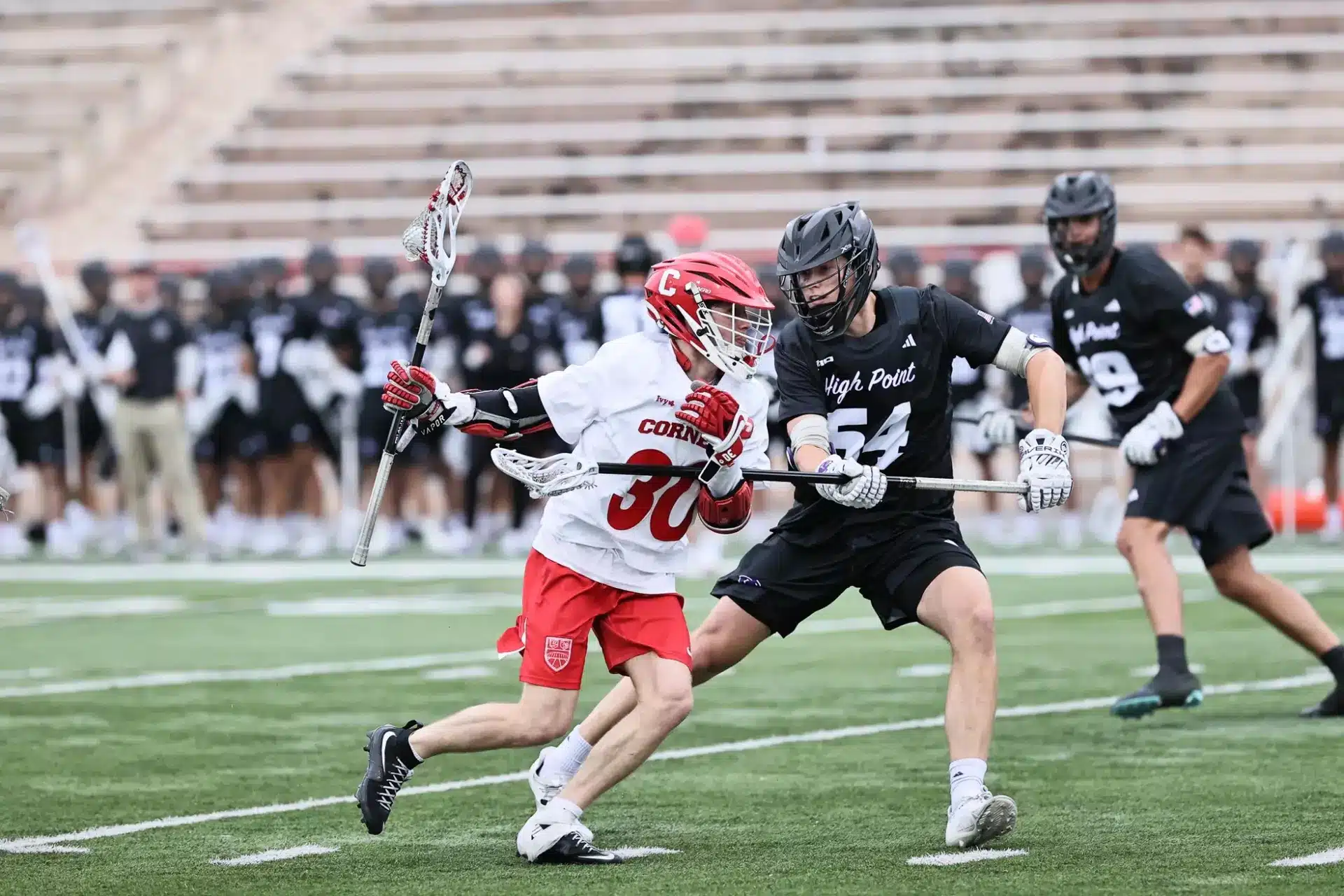 Cornell men’s lacrosse pulls away late to defeat Dartmouth 