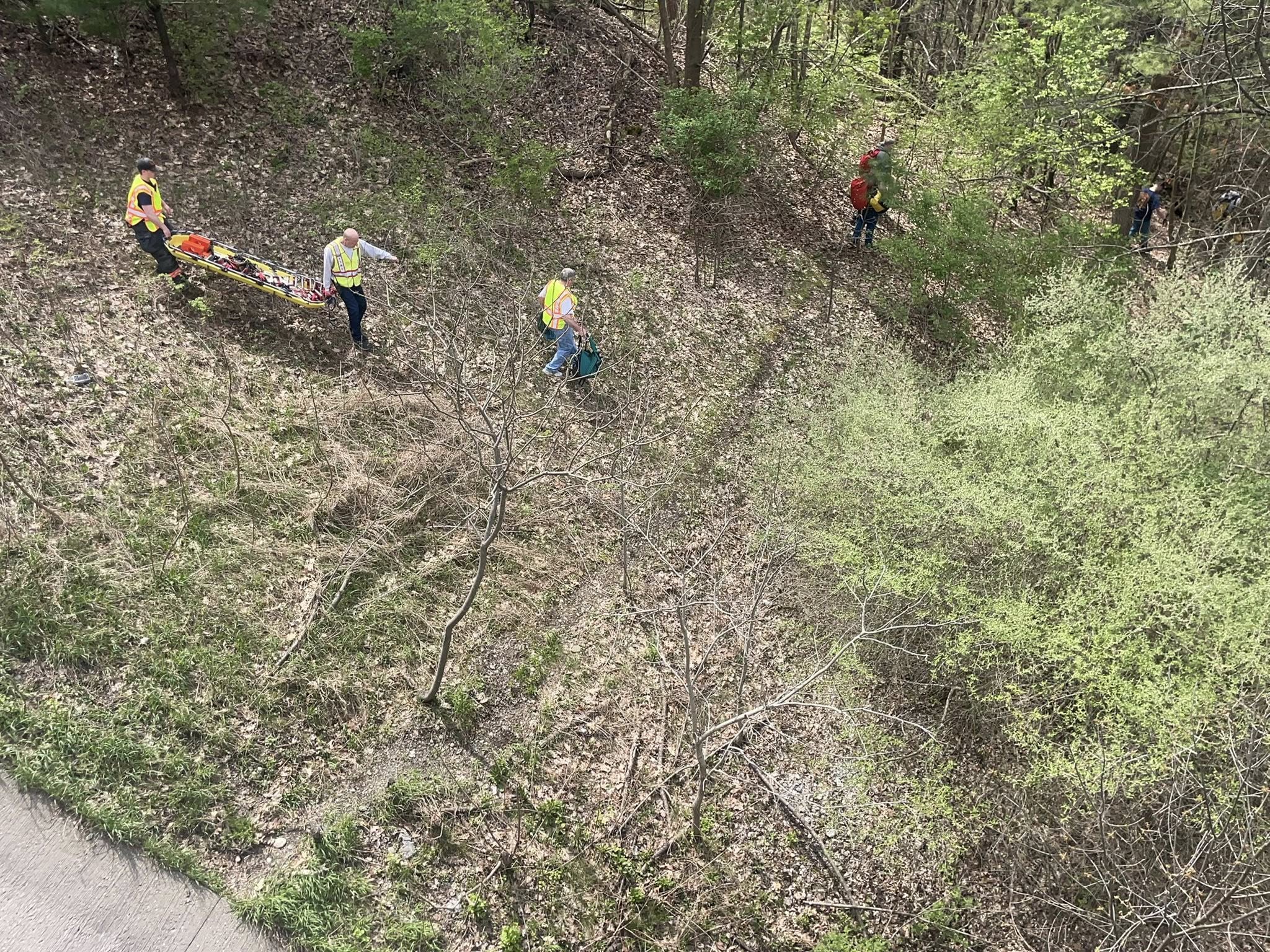 Rescue teams respond to creek injury near Decker Falls