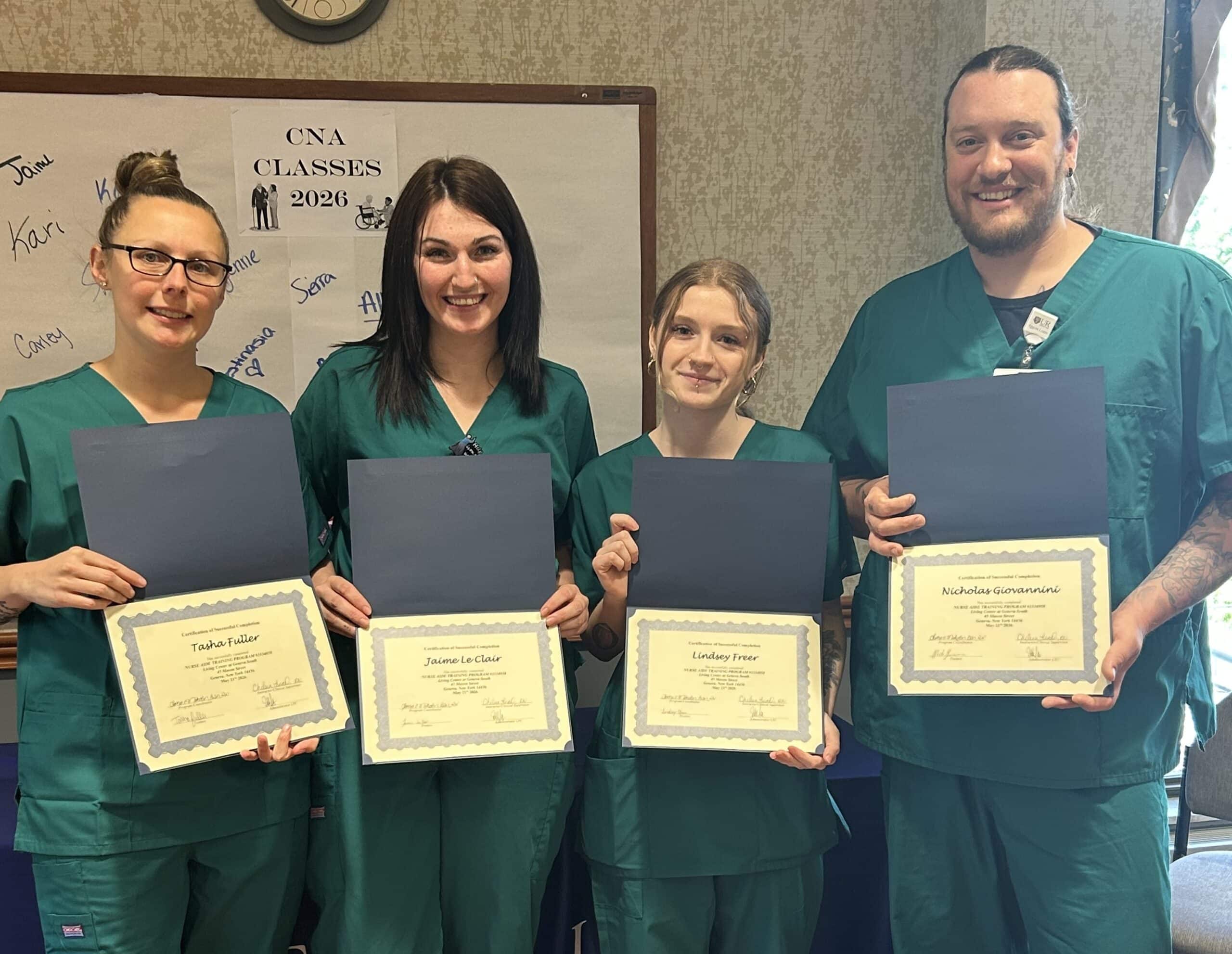 Finger Lakes Health recognizes latest CNA program graduates