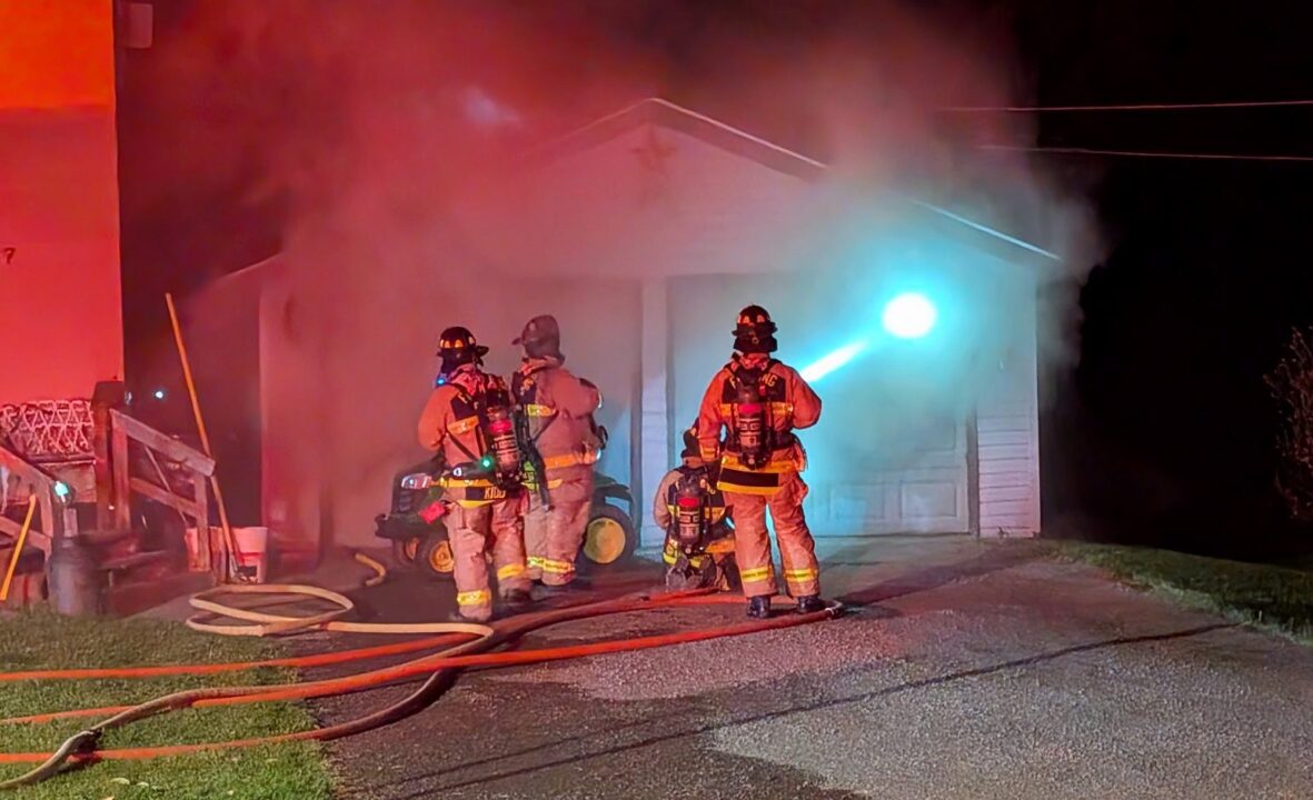 Fleming firefighters assist at Port Byron garage fire