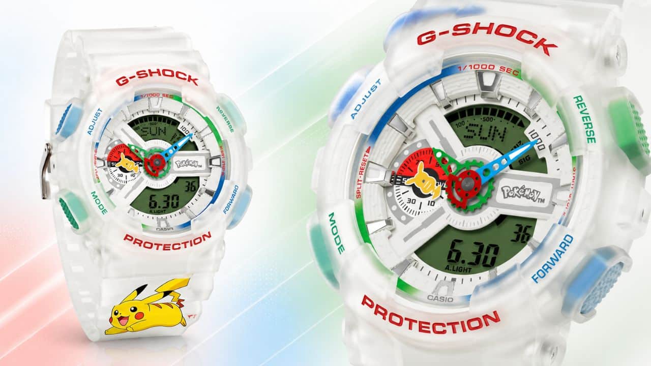 G Shock Pokemon Watch 30th Anniversary Reveals New Design Featuring Every Starter Pokémon