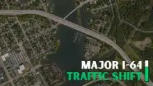 I-64 West Traffic Pattern Change Scheduled Near Hampton Roads Center Parkway