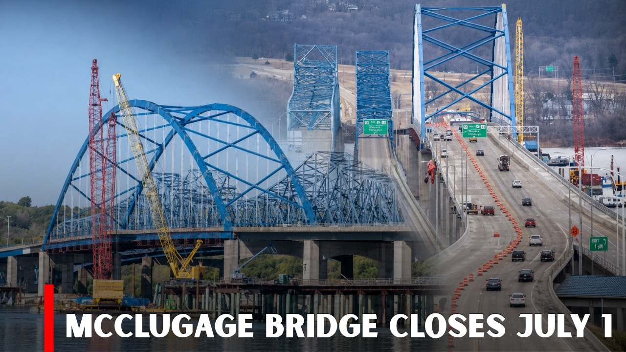 McClugage Bridge Closure Starts July 1 Bringing Major Traffic Changes in Illinois