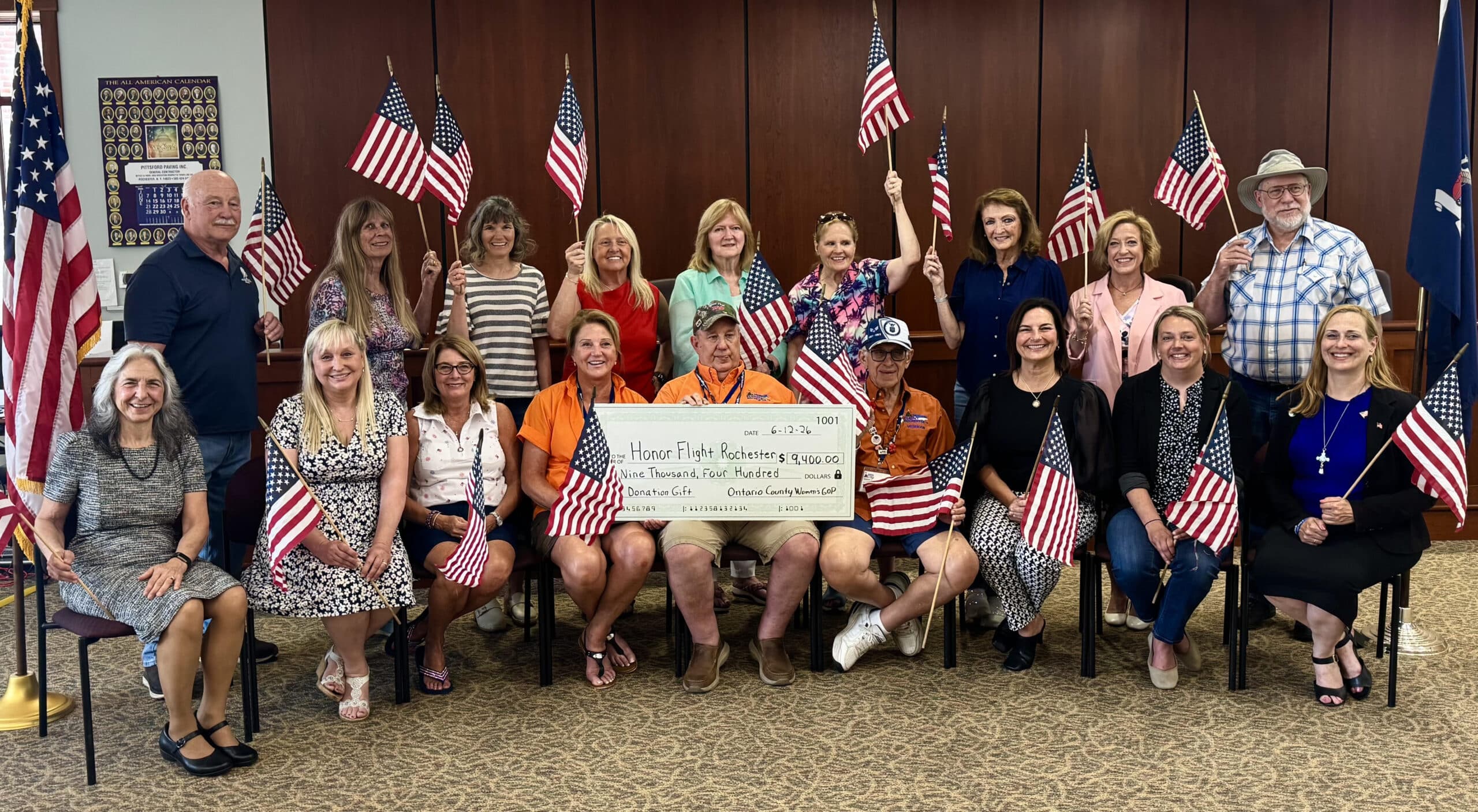 Ontario County Women’s Republican Club donates ,400 to Honor Flight Rochester Ontario County Women’s Republican Club donates ,400 to Honor Flight Rochester
