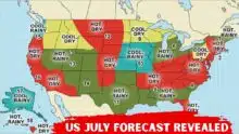 Old Farmer’s Almanac July Forecast Reveals Temperature and Rain Outlook Across the US