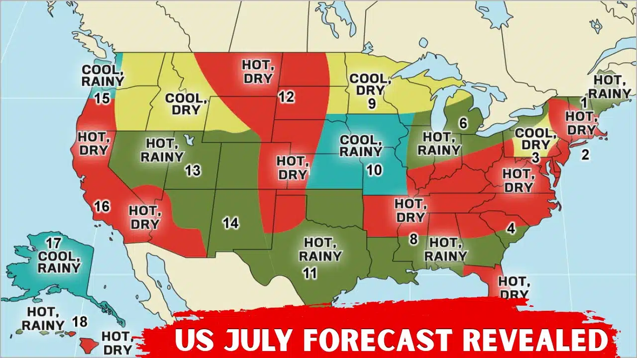 Old Farmer’s Almanac July Forecast Reveals Temperature and Rain Outlook Across the US