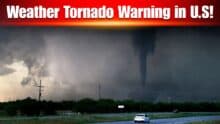 Weather Tornado Warning Issued in the US as Severe Conditions Develop