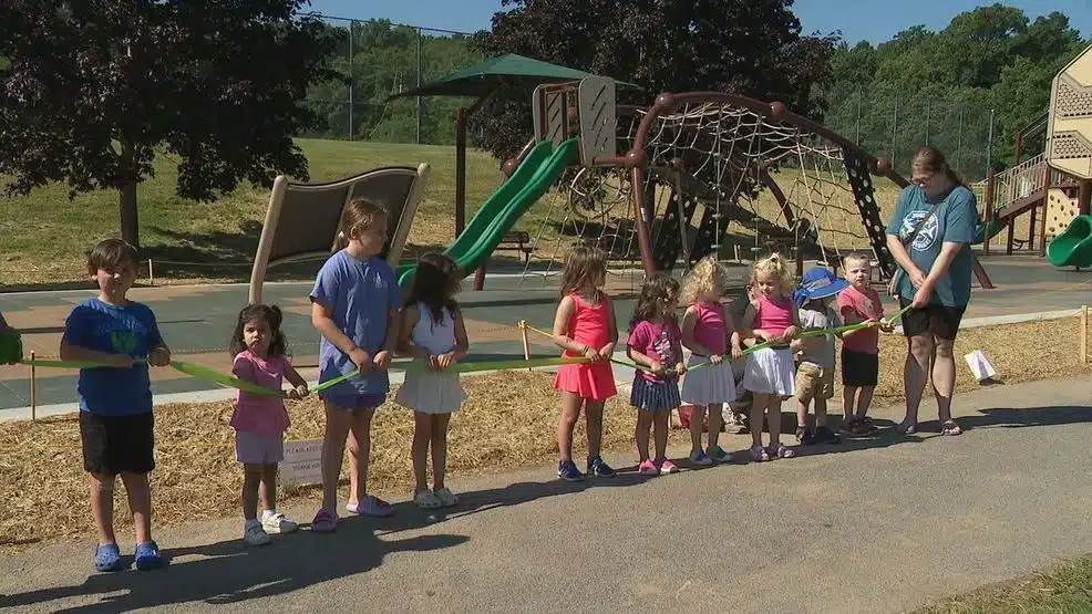 Victor opens accessible playground at Dryer Road Park