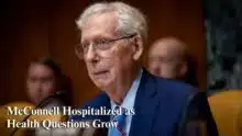 Mitch McConnell Remains Hospitalized After Three Weeks as Americans Await New Health Update