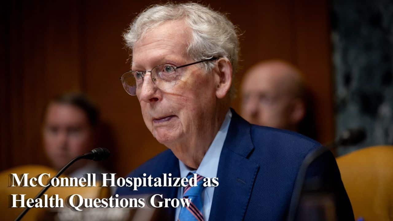 Mitch McConnell Remains Hospitalized After Three Weeks as Americans Await New Health Update