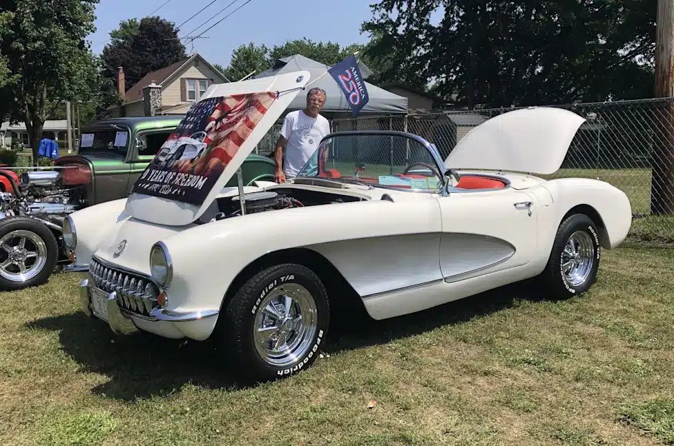 Classic cars fill Mike Griffin Memorial Park in Manchester