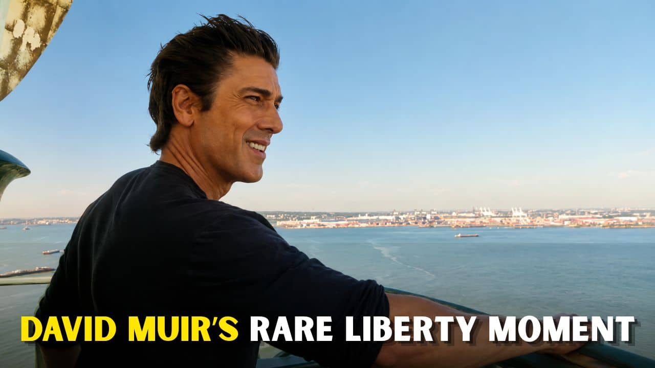 David Muir Climbs Statue of Liberty Torch in Rare Independence Day Moment Fans Need to See David Muir Climbs Statue of Liberty Torch in Rare Independence Day Moment Fans Need to See