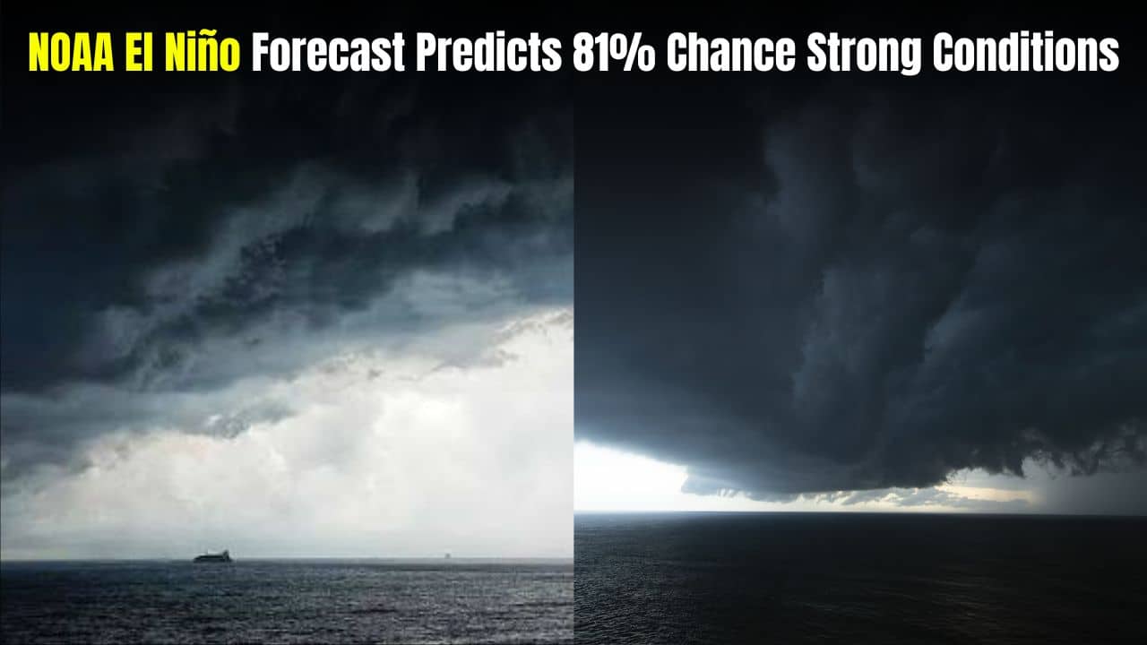 NOAA El Niño Forecast Predicts 81% Chance of Strong Conditions by Year End as Global Weather Patterns Shift NOAA El Niño Forecast Predicts 81% Chance of Strong Conditions by Year End as Global Weather Patterns Shift
