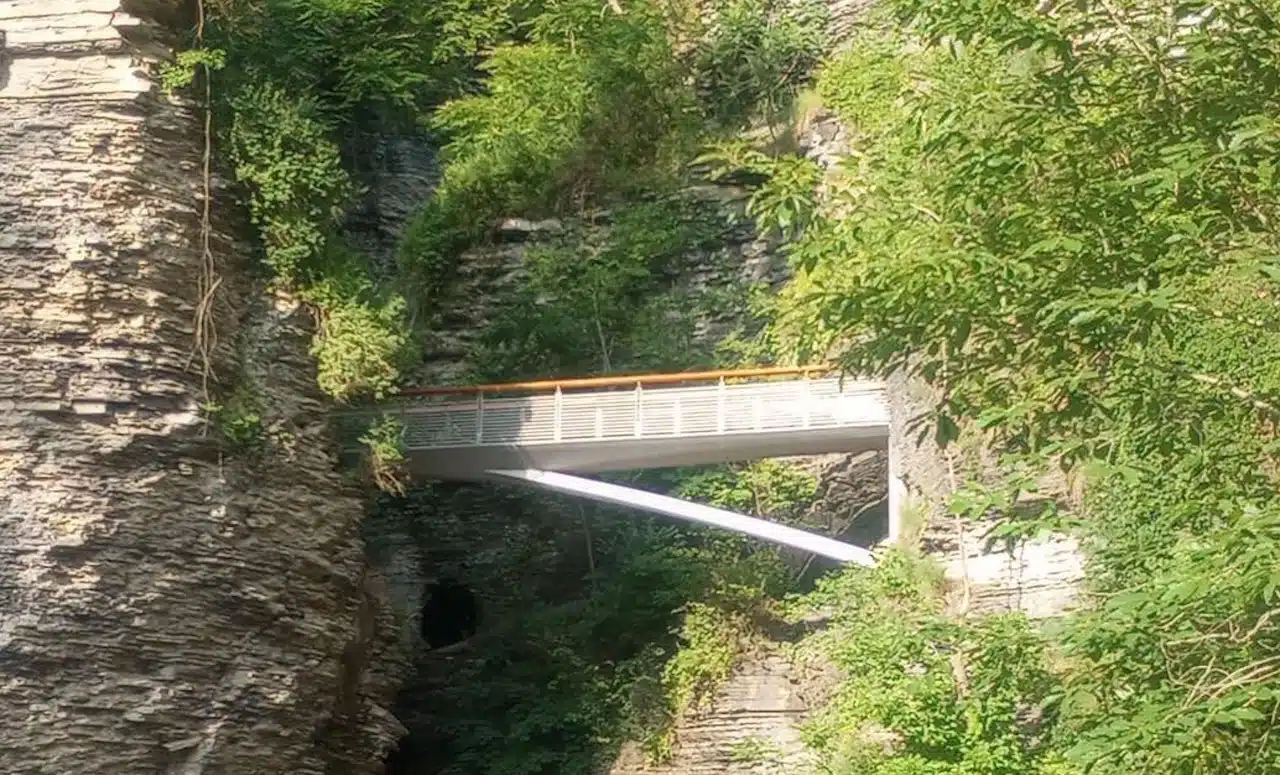 New Sentry Bridge opens at Watkins Glen State Park New Sentry Bridge opens at Watkins Glen State Park
