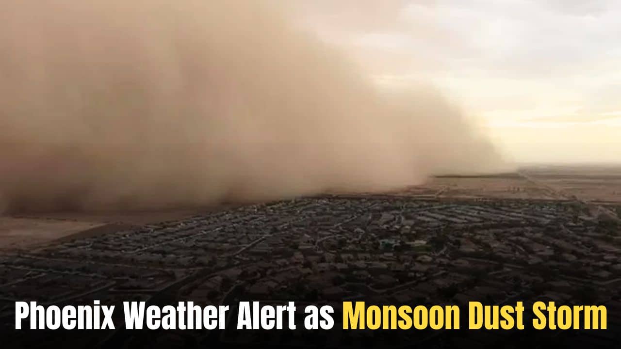Phoenix Weather Alert as Monsoon Dust Storm Creates Dangerous Travel Conditions Across Arizona Phoenix Weather Alert as Monsoon Dust Storm Creates Dangerous Travel Conditions Across Arizona